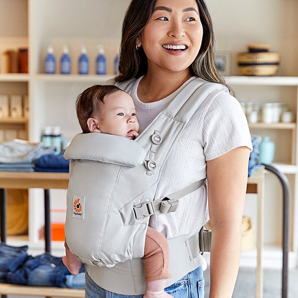 画像11: ErgoBabyCarrier アダプト ソフトタッチ パールグレー  専用カバーセット(本体SG+専用カバー/スターダストグレー) (11)