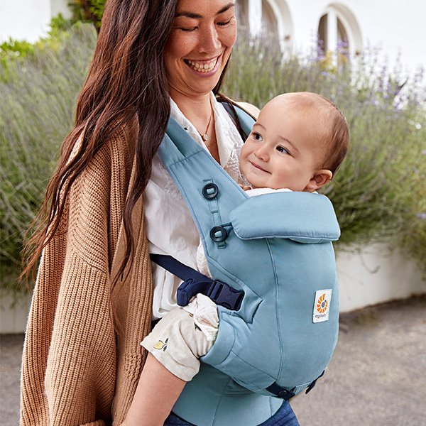 画像10: ErgoBabyCarrier アダプト ソフトタッチ スレートブルー  専用カバーセット(本体SG+専用カバー/ジオメトリー) (10)