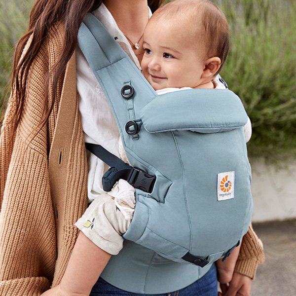 画像11: ErgoBabyCarrier アダプト ソフトタッチ スレートブルー  専用カバーセット(本体SG+専用カバー/ジオメトリー) (11)