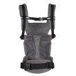 画像4: ErgoBabyCarrier オムニ ブリーズ グラファイトグレー 専用カバー付き3点セット（本体SG＋専用カバー＋よだれパッド／ブラックストライプ） (4)