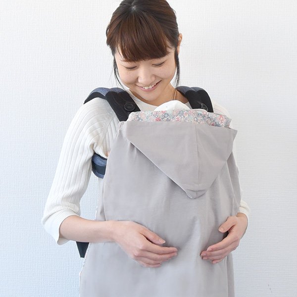 画像10: 10mois ディモワ UVカット ママケープ / スモーキーブルー (10)