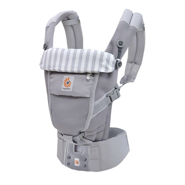 画像3: エルゴベビーキャリア アダプト専用カバー  /  グレーストライプ (3)
