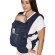 画像11: ErgoBabyCarrier アダプト ソフトフレックス SG ミッドナイトブルー  専用カバー付き3点セット（本体SG＋専用カバー＋よだれパッド/ネイビーストライプ） (11)
