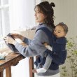 画像13: ErgoBabyCarrier アダプト ソフトフレックス SG ミッドナイトブルー  専用カバー付き3点セット（本体SG＋専用カバー＋よだれパッド/ネイビーストライプ） (13)