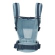 画像4: ErgoBabyCarrier アダプト ソフトフレックス SG スレートブルー  専用カバーセット（本体SG＋専用カバー/ネイビーストライプ） (4)