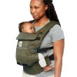 画像8: ErgoBabyCarrier アダプト ソフトフレックス SG オリーブグリーン  専用カバーセット（本体SG＋専用カバー/ブラックストライプ） (8)