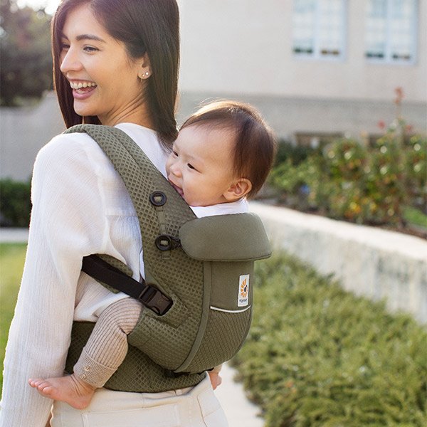 画像14: ErgoBabyCarrier アダプト ソフトフレックス SG オリーブグリーン  専用カバーセット（本体SG＋専用カバー/スターダストブラック） (14)