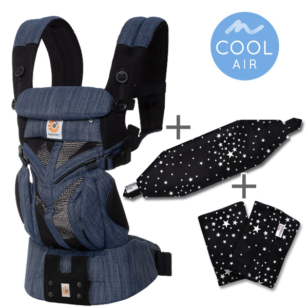 ErgoBabyCarrier オムニ 360 SG クールエア インディゴウィーブ 