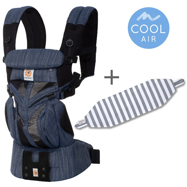 ErgoBabyCarrier オムニ 360 SG クールエア インディゴウィーブ 