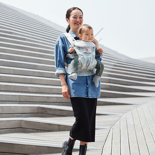 ErgoBabyCarrier オムニ ブリーズ SG タイダイグレー【エルゴベビー最新シリーズ OMNI Breeze】