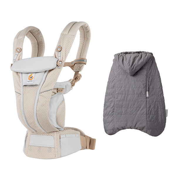 ErgoBabyCarrier OMNI breeze オムニ ブリーズ SG サンドベージュ ／ あったか防寒2点セット