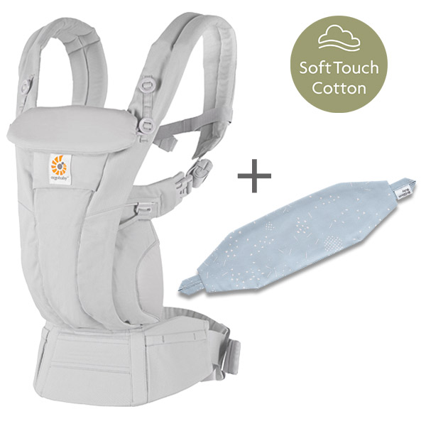 ErgoBabyCarrier オムニ ドリーム パールグレー 専用カバセット（本体SG＋専用カバー／ジオメトリー）