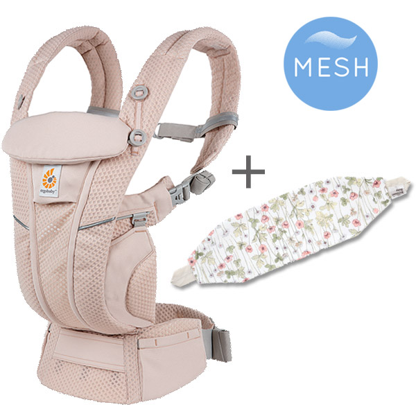 ErgoBabyCarrier OMNI breeze オムニ ブリーズ SG ピンククォーツ ／ ジョセフィンズガーデン アイボリー 専用カバーセット