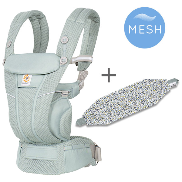 ErgoBabyCarrier OMNI breeze オムニ ブリーズ SG セージグリーン/フロリアーナ専用カバーセット