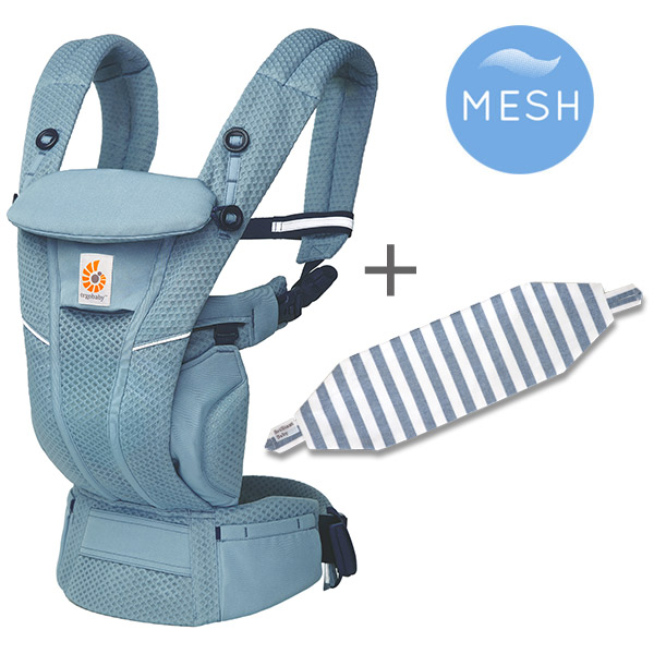 ErgoBabyCarrier OMNI breeze オムニ ブリーズ SG スレートブルー／ネイビーストライプ専用カバーセット