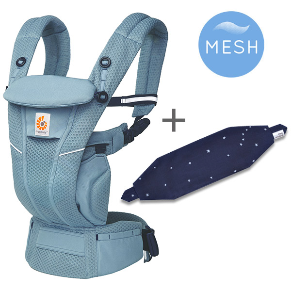 ErgoBabyCarrier オムニ ブリーズ スレートブルー 専用カバーセット（本体SG＋専用カバー／ティンクルスターネイビー）